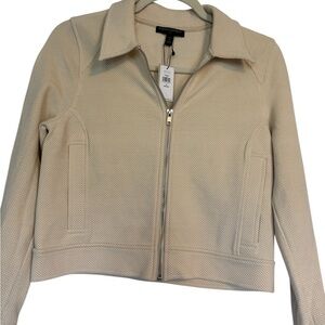 Banana Republic Factory Women's Beige Textured Blazer